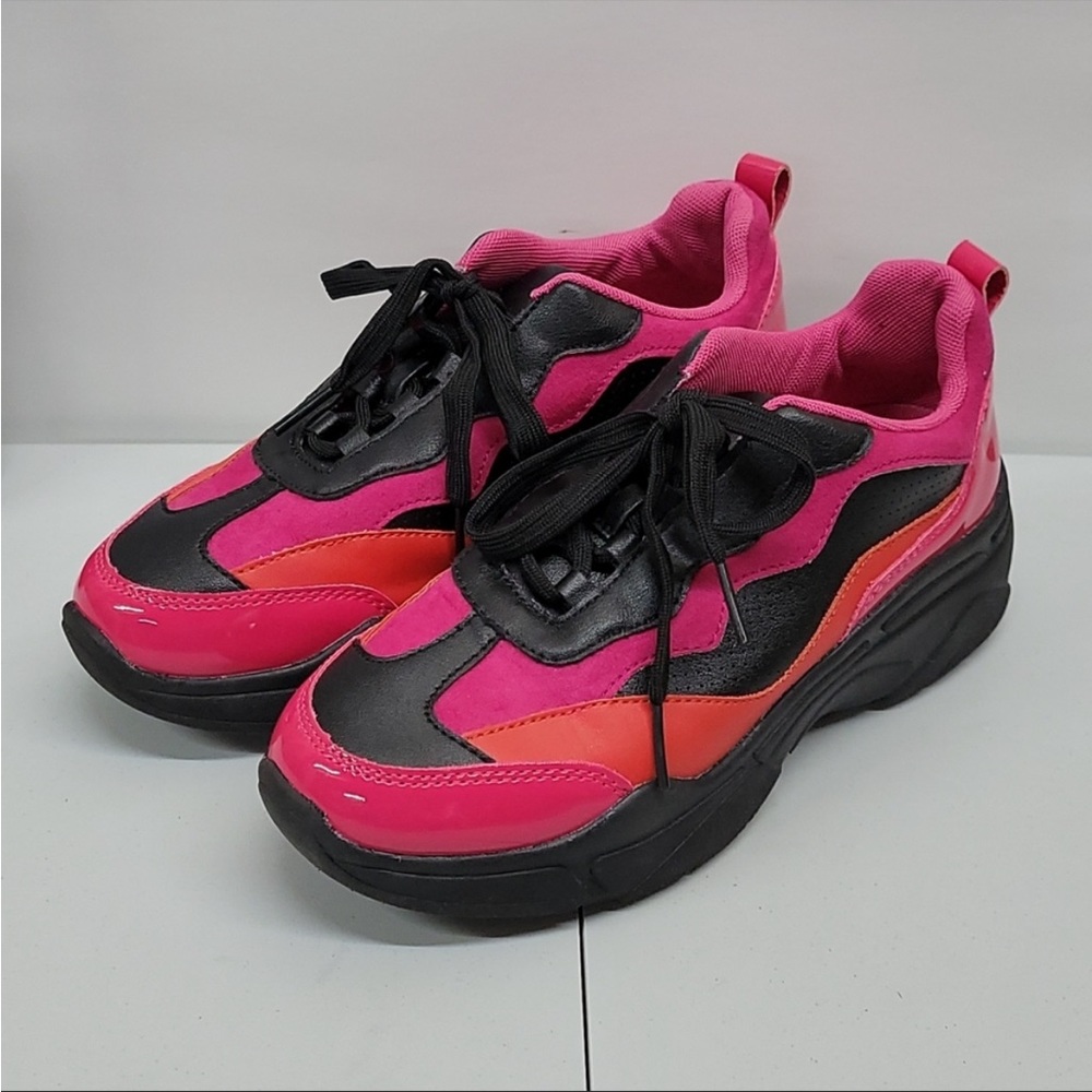 Platform Sneakers Pink/Orange/Black